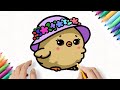 Let's draw cute chick for kids and toddlers