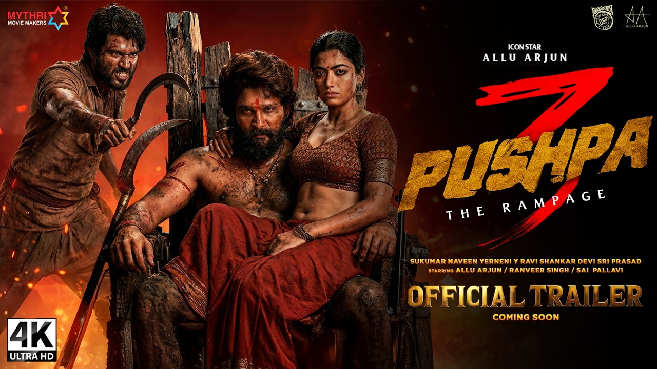 Pushpa 3: The Rampage - Official Trailer | Allu Arjun | Vijay Deverakonda | Rashmika Mandanna | 2026