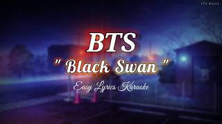 BTS (방탄소년단) - Black Swan | Easy Lyrics Karaoke Resimi