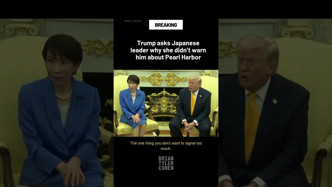 Trump asks Japanese leader why she didn’t warn him about Pearl Harbor