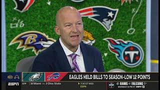 “Jalen Hurts is HIM!” — Tim Hasselbeck reacts to Eagles’ 13–12 win over Bills in Week 17