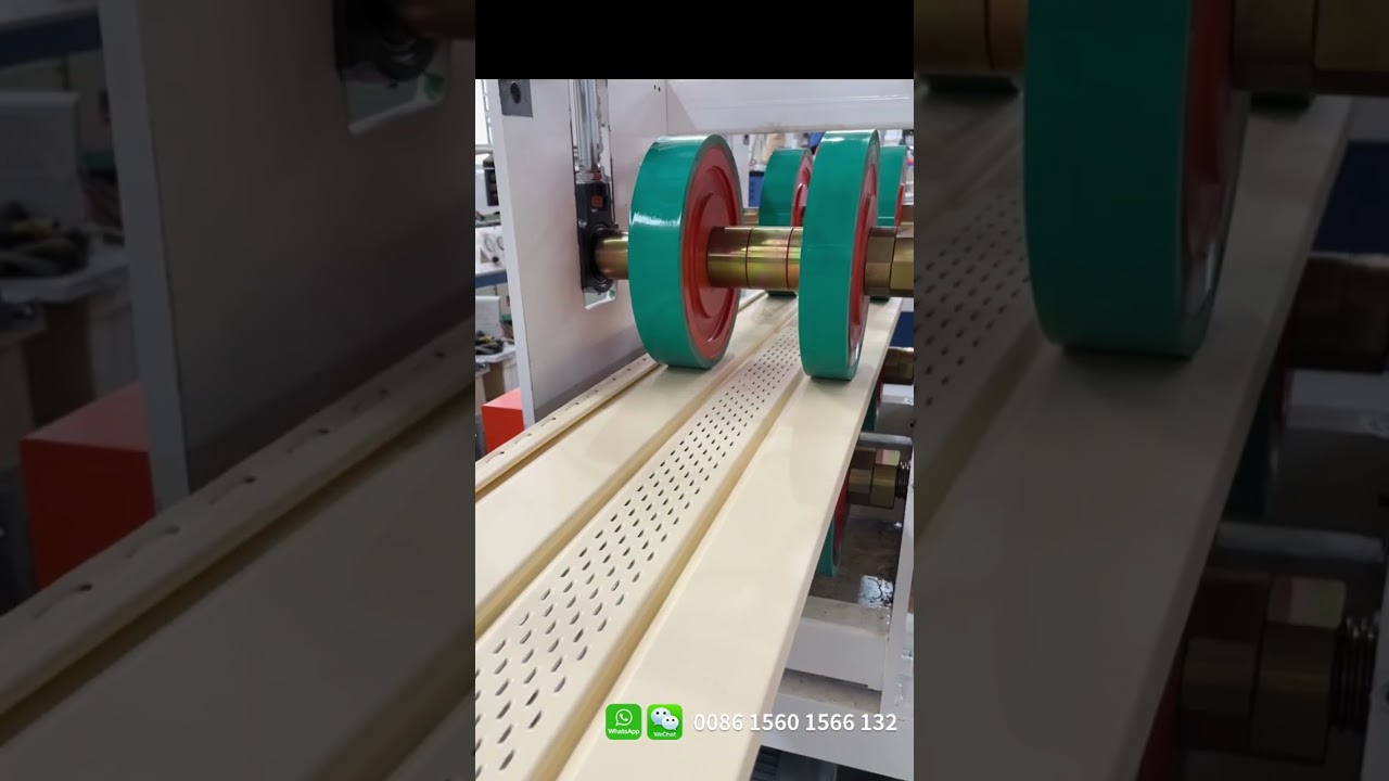 export Russia 15m/min pvc Decoration exterior wall cladding machine/protection wall panel extruder