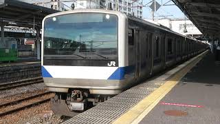 常磐線　E531系K405編成　323M　普通 高萩 行　水戸駅発車　2021.07.19