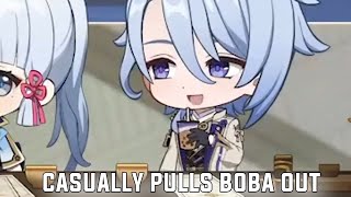Ayato Doesnt Want To Share His Boba With Ayaka And Aether (Genshin Impact)