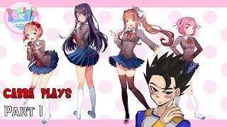 I WAS GUILT TRIPPED!!!- Cabba Plays- Doki Doki Literature club part 1