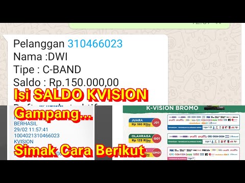 Cara Beli Paket K-Vision Lewat WA. 