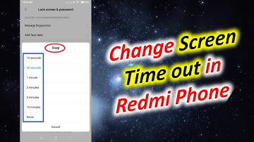 How to Change Screen Time out in Redmi Phone