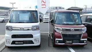 ダイハツ 新型ウェイクと、タントカスタムの比較動画！( ^ ^ )/