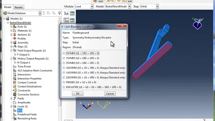 1.n) Abaqus Basics - Assign Boundary Conditions