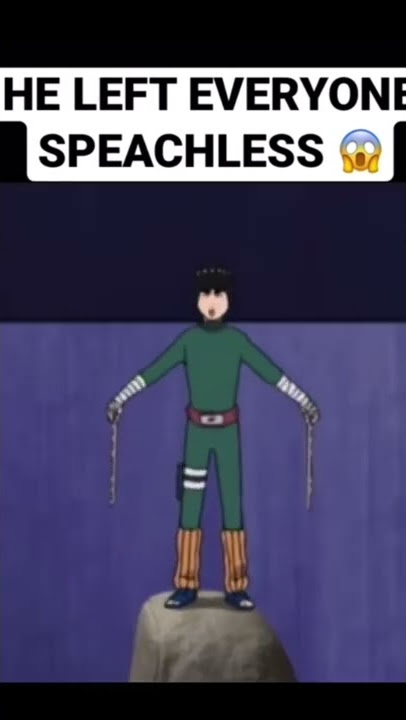 Rock Lee Taking off his Weights