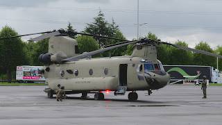 CH-47 Chinook Helicopter Startup and Takeoff