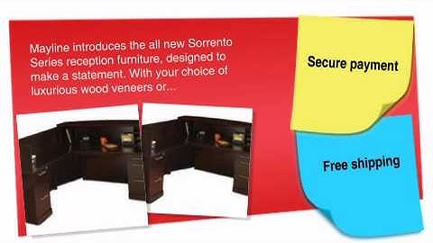 Sorrento  L Reception Station with Veneer Counter Top - ofconcepts.com