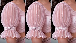 Trending sleeve design cutting and stitching| blouse sleeves design|बाजू का डिज़ाइन sleeve design