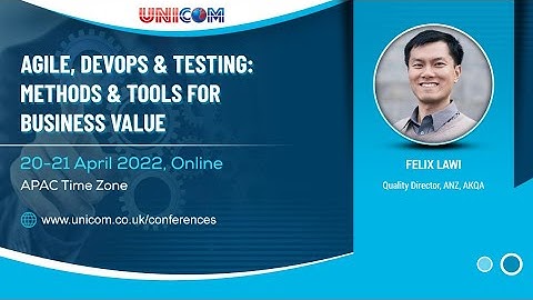 Felix Lawi speaking at Agile, DevOps & Testing: Methods & Tools For Business Value, 20-21 April 2022
