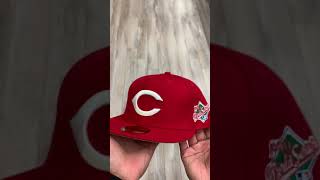 Cincinnati Reds 1990 World Series New Era 59Fifty Fitted Hats Red Gray Under Brim