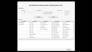 SOFTWARE PER SCHEDULAZIONE E SIMULAZIONE DI TEST