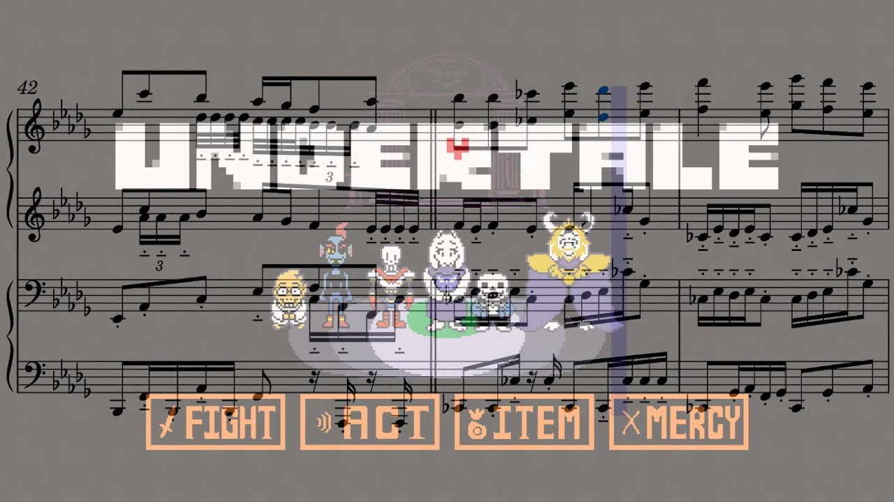 Undertale】｢Heartache｣ ピアノ連弾アレンジ(楽譜付き) - YouTube