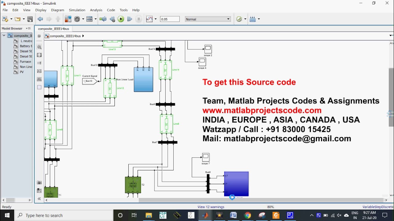 composite microgrid model based on IEEE 14 bus standard model - YouTube