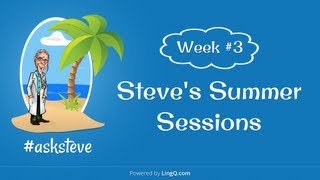 Steve's Summer Sessions #3 -  Grammar, Language Patterns and Other Language Resources