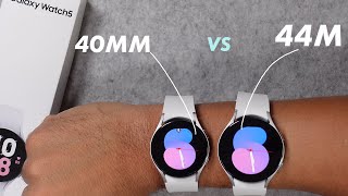 Samsung Galaxy Watch 5 - 40Mm Vs 44Mm Size Comparison On Wrist