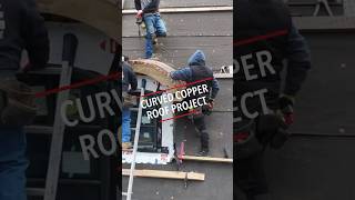 Curved copper roof.     #alte #copper #builder #curvedcopper
