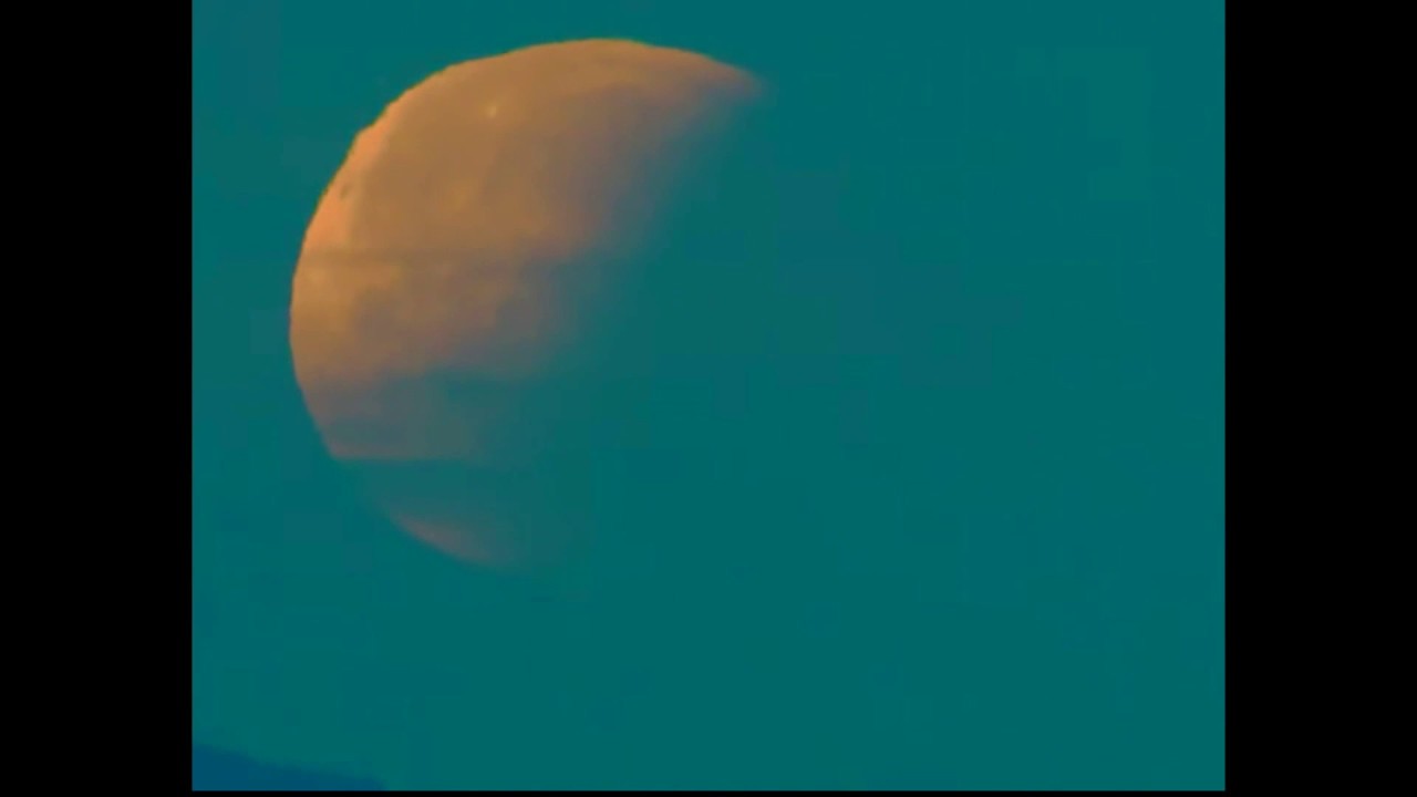 Various Stages of the Super Moon, Blue Moon, Blood Moon, Lunar Eclipse