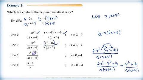 Math 2200 - Ch.6 Sec.6.3 Adding and Subtracting Rational Expressions 1abc - Review Questions