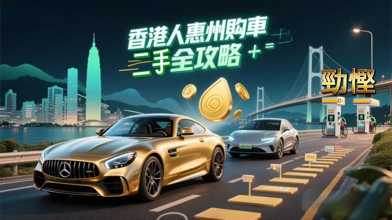 香港人惠州買車「勁慳攻略」新能源VS油車！二手車更具性價比？BBA各種名車豪車！內地買車政策而家系點？#內地買車政策而家點#寶馬奔馳豪車平過香港