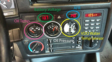 Turbo E30 Gauge Setup - OEM + VDO
