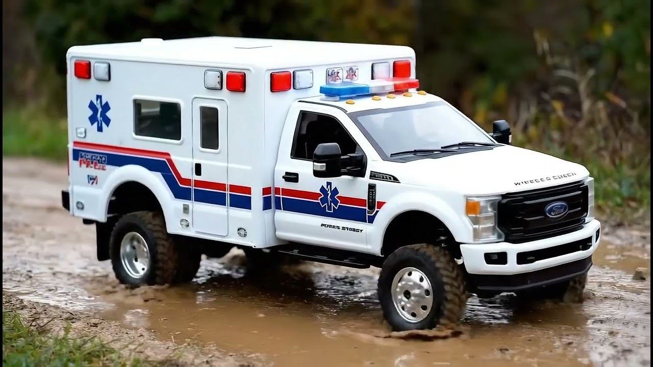 Игрушечные машинки и лежачие полицейские, грузовики, пожарные машины, полицейские машины, самосва...