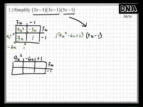 Multiplying polynomials with the table