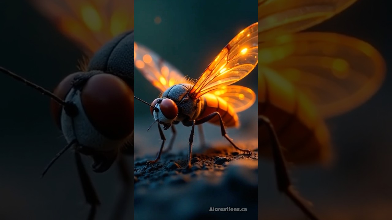 How do fireflies produce light? 