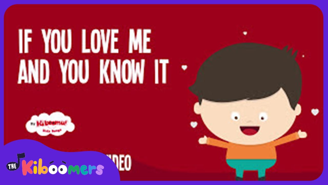 If You Love Me and You Know It Lyric Video   The Kiboomers Valentines Day Songs for Preschoolers