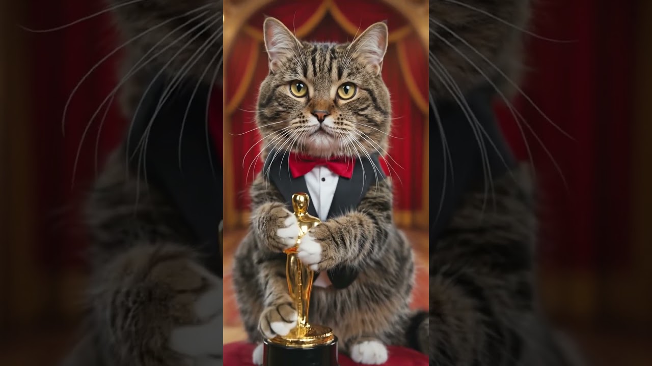 Chilly Willy receives an Oscar.