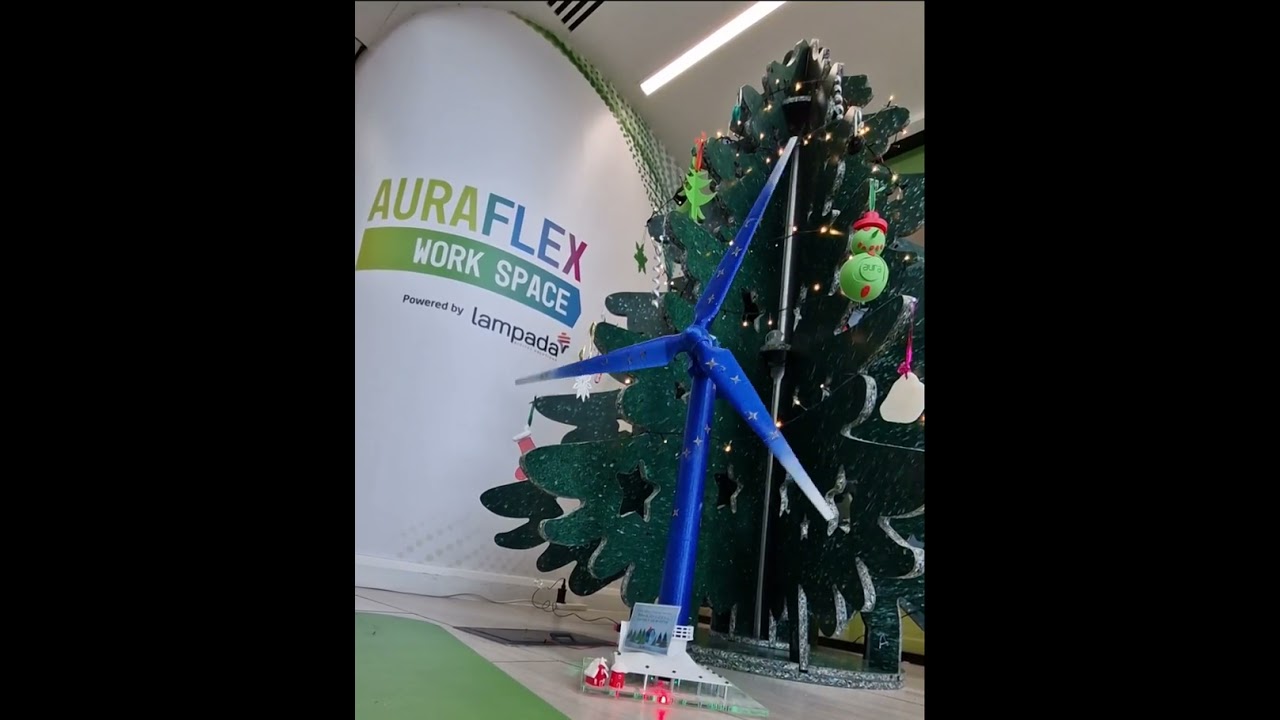 UKSTEM turbine adds to Auraflex festive spirit