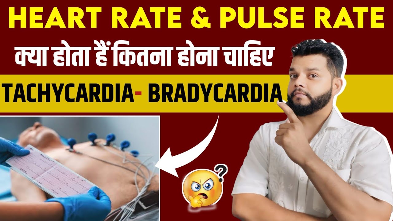 Difference Between Heart Rate & Pulse Rate In Hindi | What Is Tachycardia And Bradycardia In Hindi