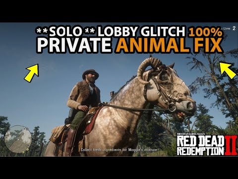 EASY **SOLO** Lobby Glitch 100% Private Animal Fix in Red Dead Online