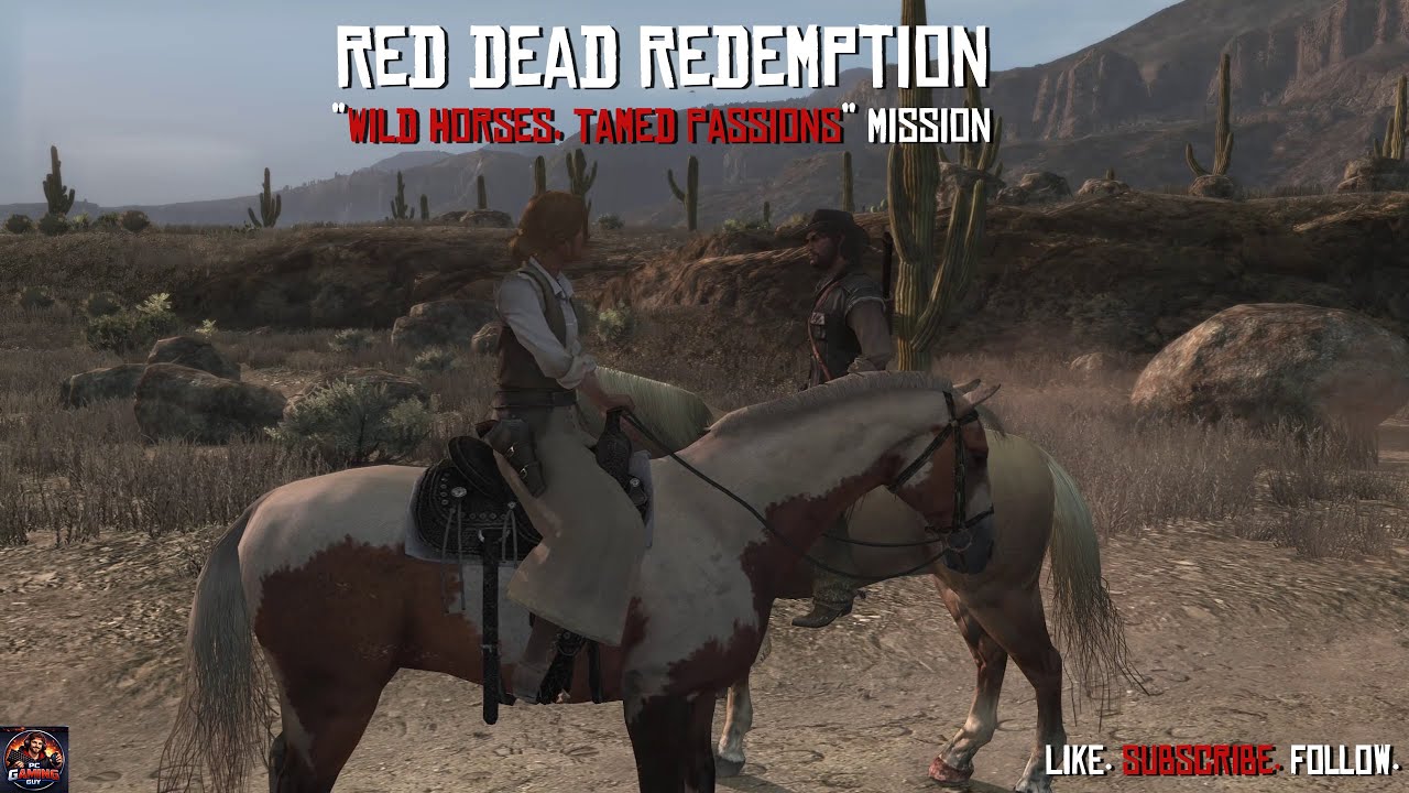 Red Dead Redemption (PC) - Wild Horses, Tamed Passions Mission (No Commentary)