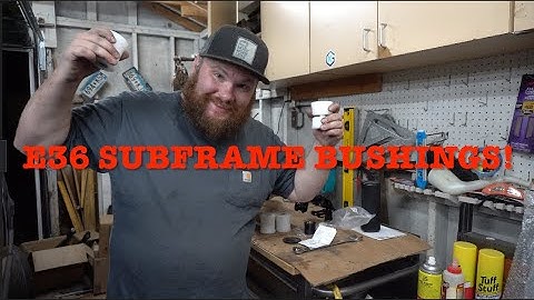 E36 subframe bushing install! Condor and Garagistic bushings!