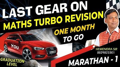 RPSC 2nd Grade Maths 2024 | Live Turbo Revision Marathon  1 | Last Gear Series by Hemendra Sir