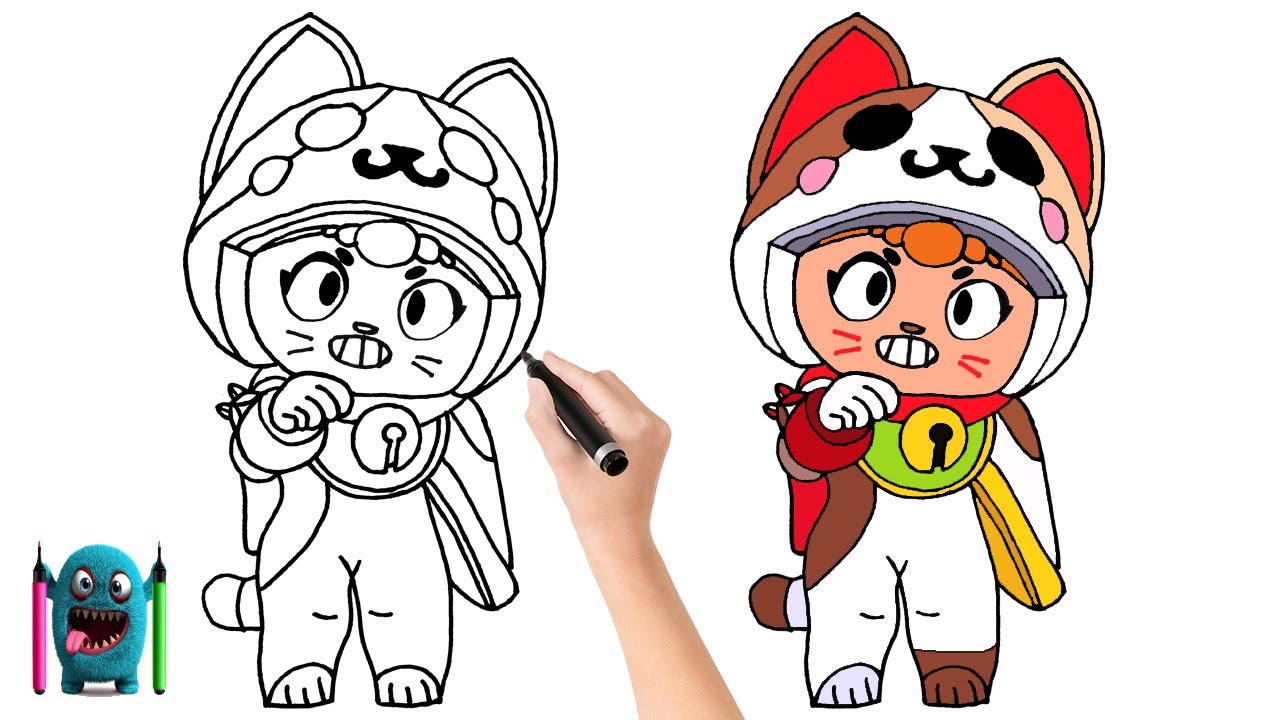 Neko Bea Çizimi How to Draw Brawl Stars - YouTube