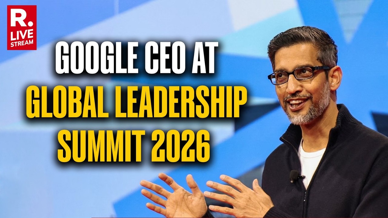LIVE: Sundar Pichai in New Delhi | Google CEO at Global Leadership Summit 2026 | Breaking News