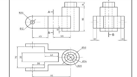 Engineering Drawing N2 in first Angle Orthographic Projection Part 1️⃣