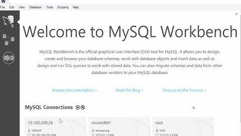 แนะนำการใช้งานโปรแกรม Mysql Workbench