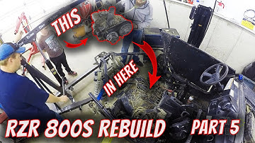 Rebuilding the 800 - GRAND FINALE - Engine install and firing it up for the firs time!  Part 5 of 5