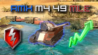 AMX M4 49 MLE короткий обзор (wot blitz)