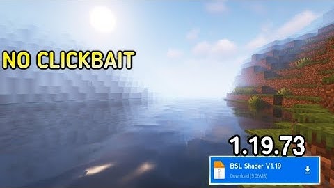 REALISTIC 🥰 BSL Shader For Minecraft Pe 1.19 || ( Render Dragon Support )