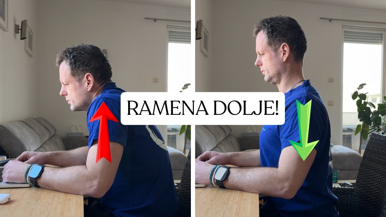 Spustimo konačno ramena kod sjedenja i smanjimo stres! | Kratko, jasno i učinkovito!