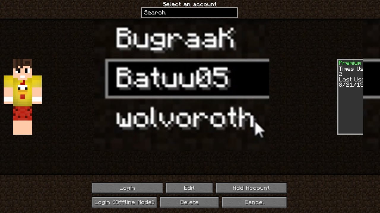 MINECRAFT - OYUNUN İÇİNDEN HESAP DEĞİŞTİRMEK !! - Minecraft Mod Tanıtımları #114 yeni gelin