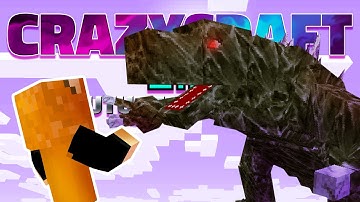MOBZILLA! THE BIGGEST DINO FIGHT OF THEM ALL! | Minecraft CrazyCraft 3.0 (Youtuber Survival) #7